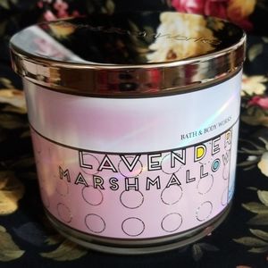 Bath and Body Works Lavendar Marshmallow Candle